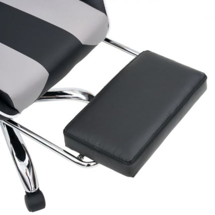 Кресло компьютерное CROMEX (КРОМЕКС) Wave GM-145 экокожа черное/серое_9