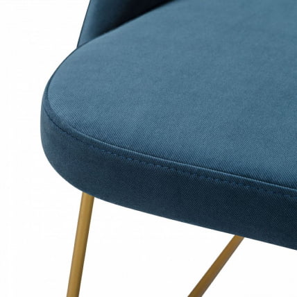 Кресло Ларс Диаг блуе/Линк золото / Lars Diag blue/Линк_4