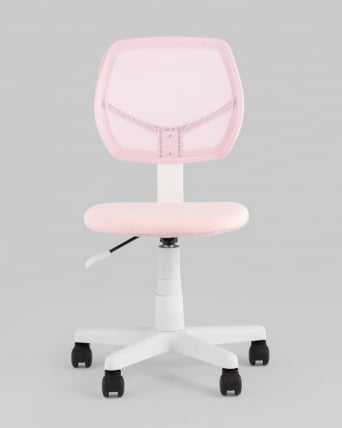 Кресло компьютерное детское ЛОЛО розовый пластик белый_2
