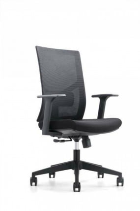 Кресло офисное СИЛЬВИЯ LB Черная сетка_1