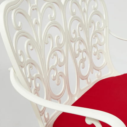 Скамья Secret De Maison Symphonie + подушка алюминиевый сплав, 95*56*92, butter white_6