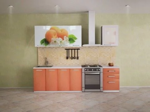 Кухня 1,8 м Персик_1