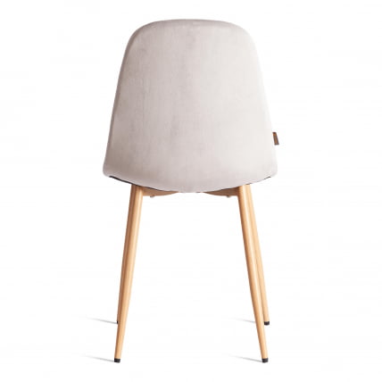 Стул БРЕЕЗЕ (мод. ДЖСC-58) Велюр/металл , 44 х 53 х 86 см, Лигхт грей (светло-серый) ХЛР14 / натуральный / BREEZE (mod. JSC-58) Light grey HLR14_3