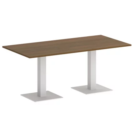Стол прямоугольный HOME OFFICE VR.SP-5-180.2 Орех Гварнери/Белый металл_0