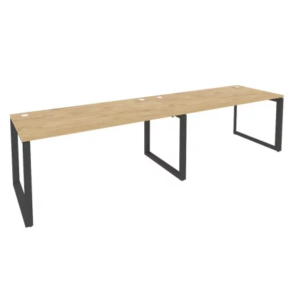 Рабочая станция на О-образном м/к ONIX O.MO-RS-2.4.8 Тиквуд Светлый/Антрацит_0