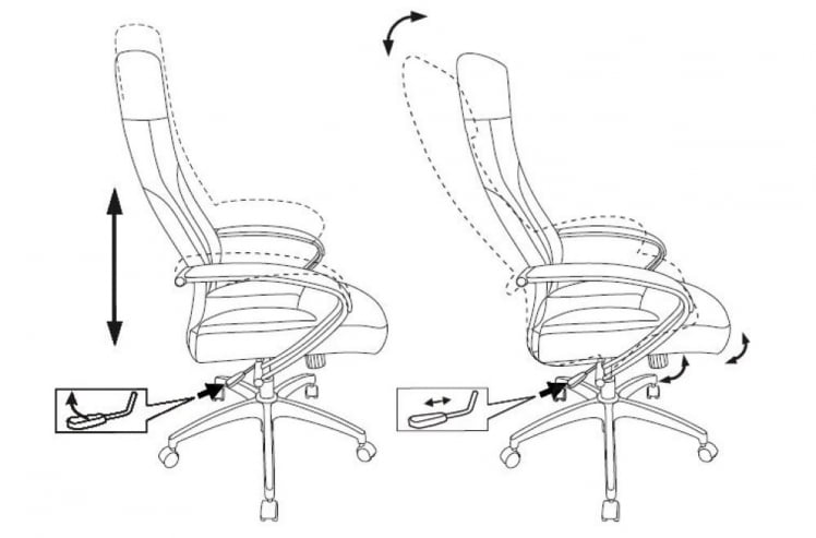 Кресло руководителя Бюрократ CH-608/ECO Черный_8