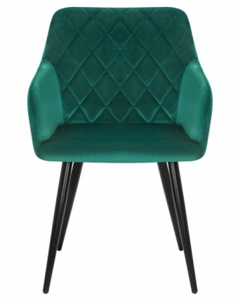 Стул обеденный ДОБРИН РОБЕРТ (черные матовые ножки, велюр В108-64 Зеленый) 2 шт / DOBRIN ROBERT V108-64_7