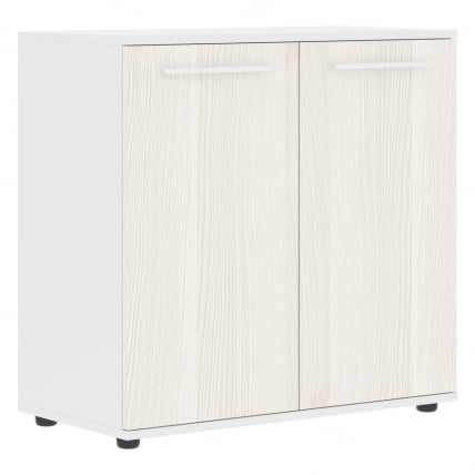 Шкаф с глухими малыми дверьми EDIS ELCS 85.1 Ясень Траун Белый Белый_0