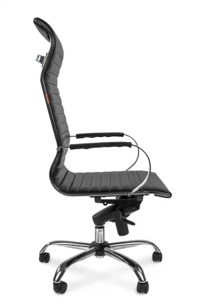 Кресло для руководителя Chairman 710 Черное экопремиум_2