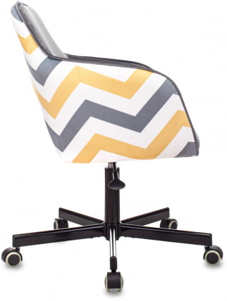 Кресло для оператора Бюрократ CH-380M Серая жемчужина Italia 26 зигзаг_2