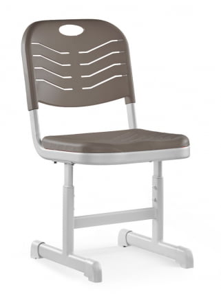 Стул ученический пластиковый регулируемый (рост 5-7) Мокко_3