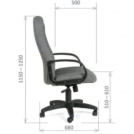 Офисное кресло Chairman 685 Серое_4