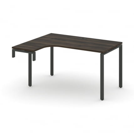 Стол-надставка на опорную тумбу (левый) CONCEPT CN.OSAN-002(L) Дуб Мали Черный_0