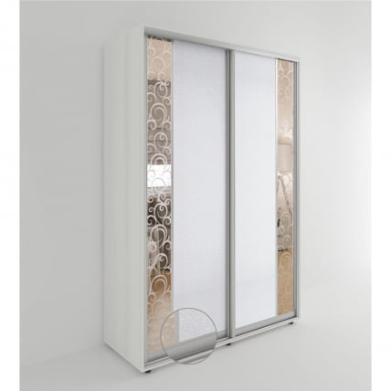 Шкаф-купе 2-х дверный Акцент-Вера КС 1200х600  Выбеленное дерево_0