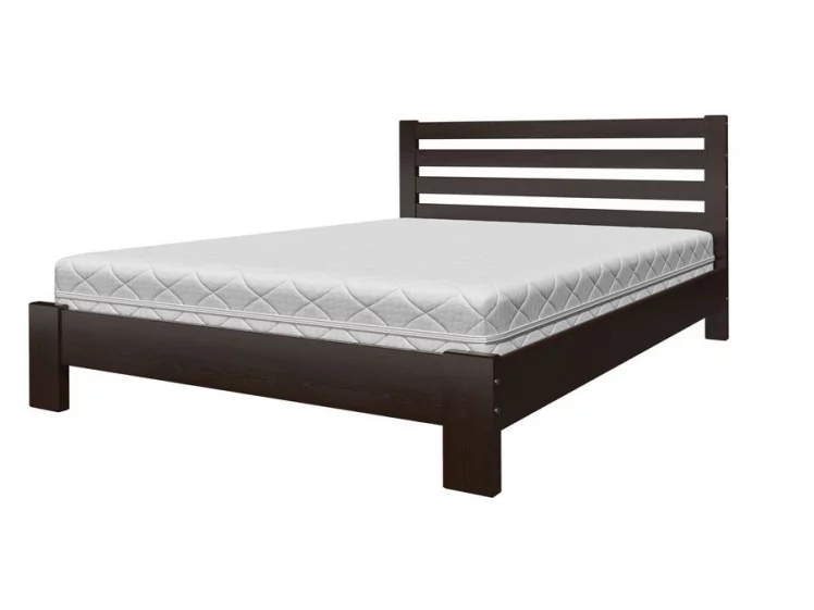 Кровать из массива Вероника 200х90 Орех темный_0