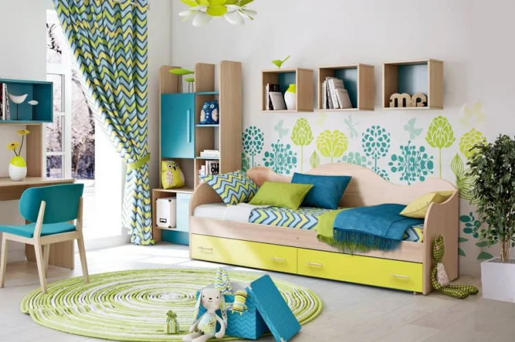 Кровать Софа №5 800*2000 Каштан Львов/Светло-розовый_0