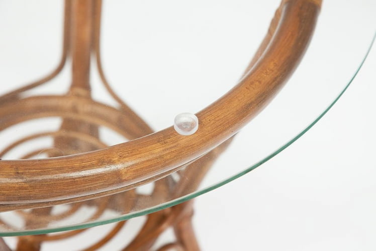 Комплект ( диван + 2 кресла + стол со стеклом ) /с подушками/ ротанг, кр:61х67х78,5см, дв:108х66х78,5см, ст:D60х56,5см, coco brown (коричневый кокос)_9