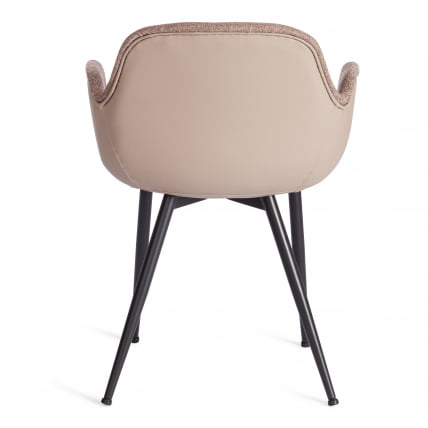 Стул VALENTINO (mod. PC45-2) металл/экокожа/ткань, 55 х 58 х 81 см, Brown (коричневый)/черный_3