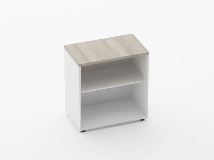 Тумба открытая Deka 9.01.07 Дуб Сантана светлый/Белый_0