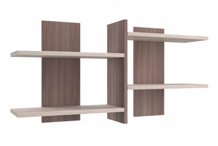 Полка П23 Ясень шимо темный Ясень шимо светлый_0