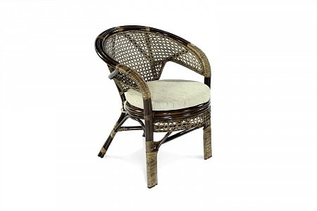 Кресло Пеланги, подушка на молнии Pelangi 02/15-3 темно коричневый_0