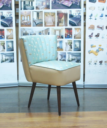 Кресло Бьерн цвет бирюза/бежевый_0