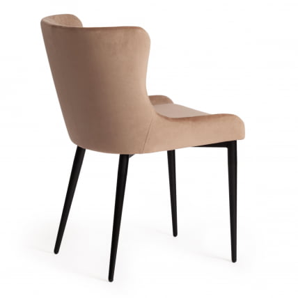 Стул MANTRA (mod. 713) ткань/металл, 49х61х82 см, высота до сидения 49 см, бежевый barkhat 5/черный_2