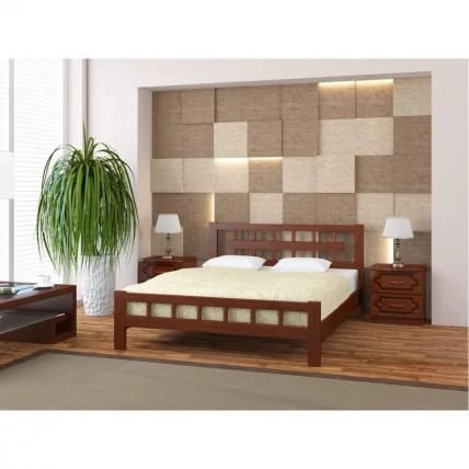Кровать из массива Натали-5 200х90 Орех_1