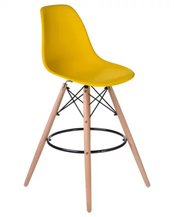 Стул барный ДОБРИН ДСВ БАР Желтый Й-01 / DOBRIN DSW BAR Y-01_0