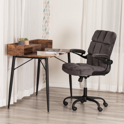 Кресло офисное Lugano велюр, темно-серый_10