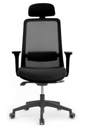 Кресло Ворк В-218C БЛАCК Черный / Work W-218C BLACK_4