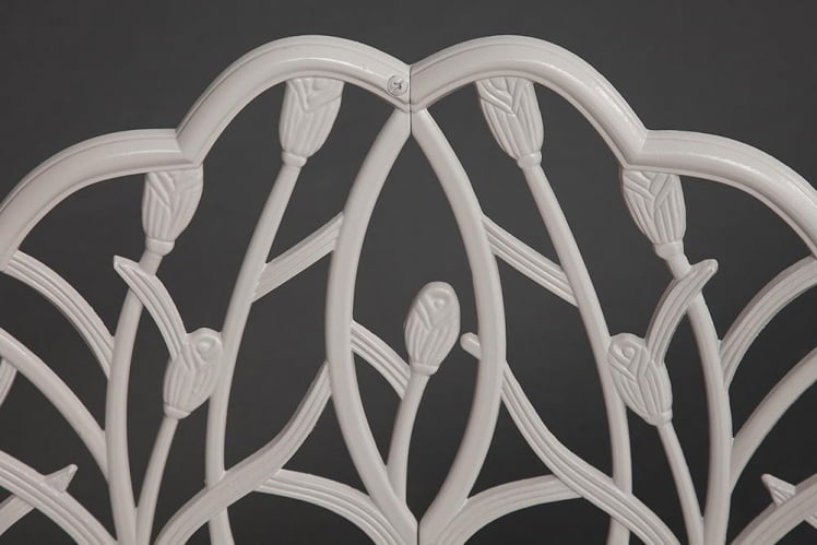 Скамья Secret De Maison Strauss (Штраус) алюминиевый сплав, 99хх56х76см, butter white_5