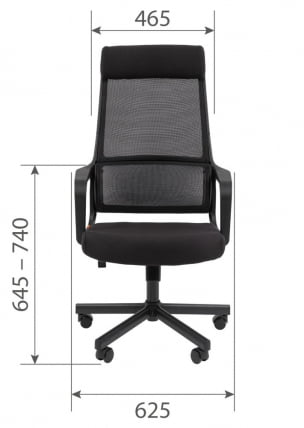 Кресло руководителя Chairman 590 ткань/сетка Черный_4