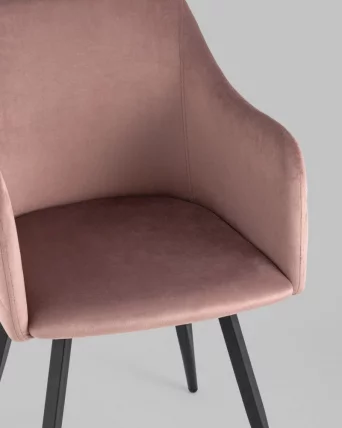 Стул Ника вращающийся велюр Пыльно-розовый_7