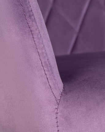 Стул обеденный ДОБРИН РОБЕРТ (черные матовые ножки, велюр В108-45 Темно-фиолетовый) 2 шт / DOBRIN ROBERT V108-45_7