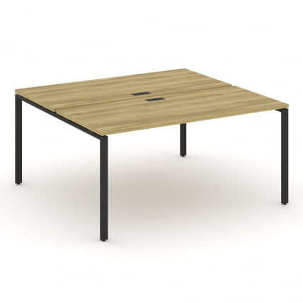 Рабочая станция двухсторонняя на 2 места CONCEPT CN.DRS-004 Дуб Винченцо Черный_0