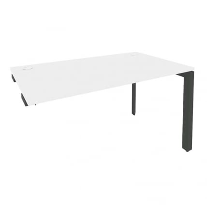 Стол-приставка на П-образном м/к к опорным элементам ONIX O.MP-SPR-3.8 Белый Бриллиант/Антрацит_0