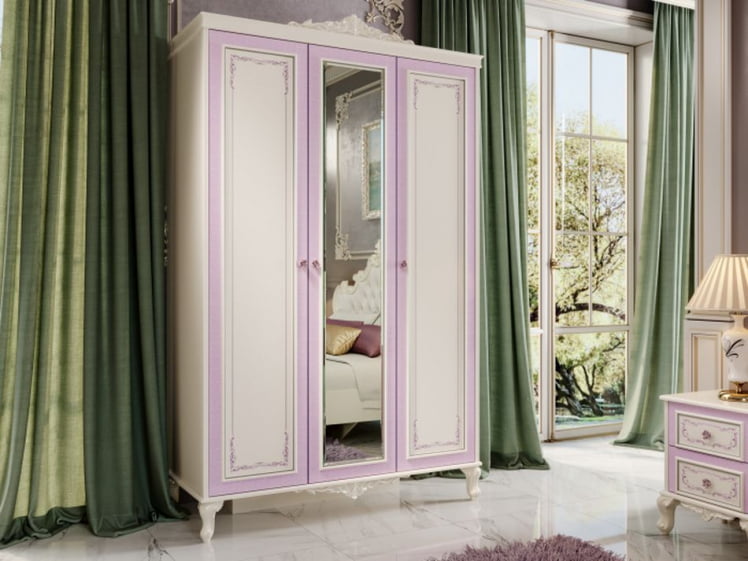 Комплект мебели для спальни Маркиза №1 Алебастр Шампань_2