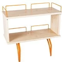 Полка задняя двухъярусная Polka_zz 1/600 (Polka_zz 7/600) Яблоня Оранжевый_0