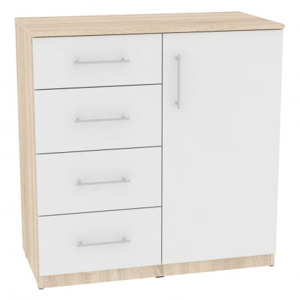 Комод Калисто(К18)923х902х468ручкарейлинг160мм(ДСС-Белый) / Калисто(K18)923х902х468ручкарейлинг160мм(ДСС-Белый)_0