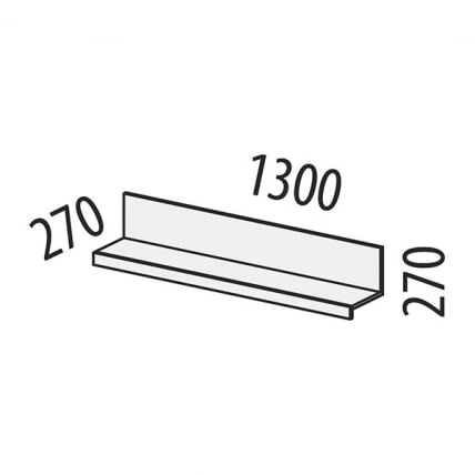 Полка навесная (лев/прав) Николь 603.26_8