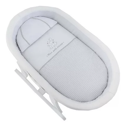 Колыбель-качалка Micuna Nacelle МО-1782 Whte/White Grey-Grey текстиль_1