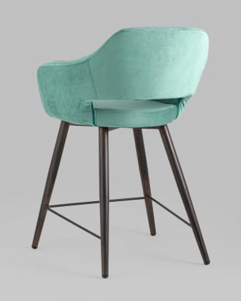 Стул полубарный Саймон ПЛ велюр Морской_5