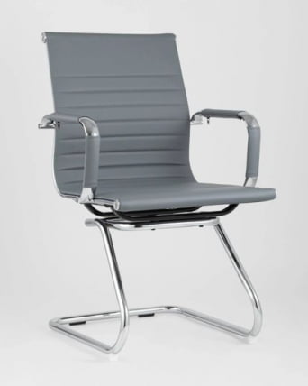 Кресло для посетителей ТопЧаирс Висит серое 2 шт. / TopChairs Visit_0