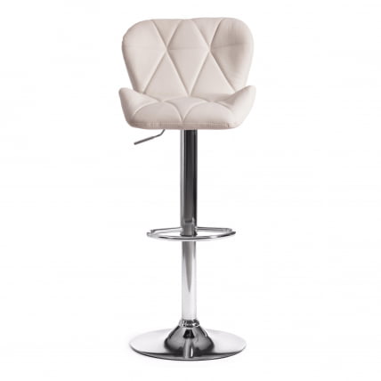 Стул барный BIAGGIO (mod. KY717) металл/экокожа, 44*50*83-103 см, белый/хром_4