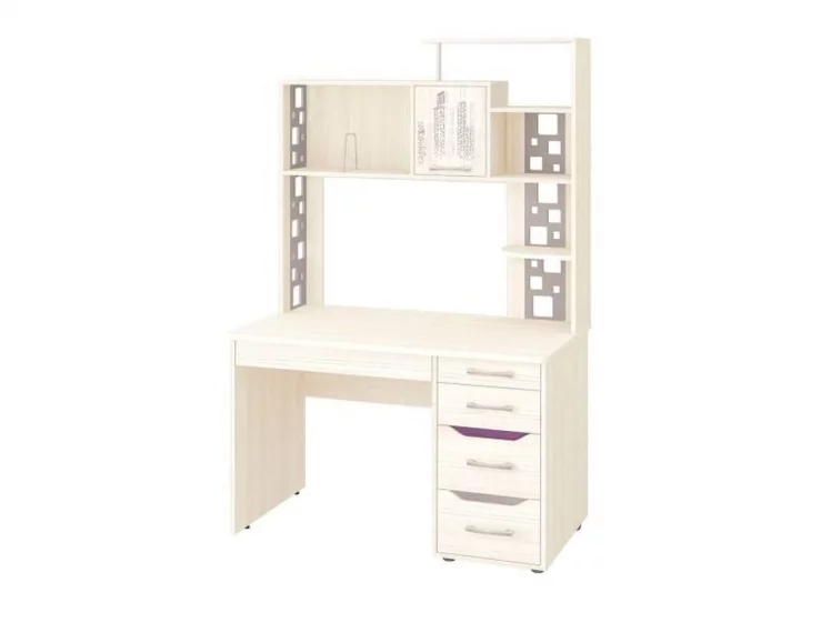 Стол компьютерный с надстройкой Мегаполис 55.15 55.23 Сосна Астрид_0