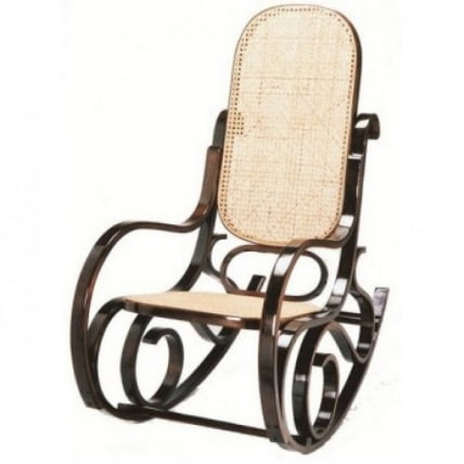 Кресло качалка Тетчаир РC-8001 Орех тростниковое сидение и спинка / Tetchair RC-8001_0