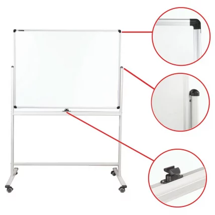 Доска магнитно-маркерная 2-сторонняя BRAUBERG PREMIUM на стенде 90х120 см_6