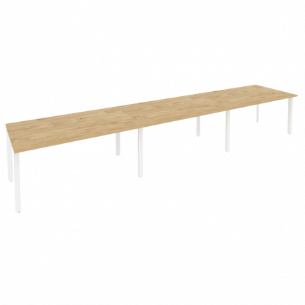 Стол переговорный (3 столешницы) ONIX O.MP-PRG-3.4 Тиквуд Светлый/Белый_0