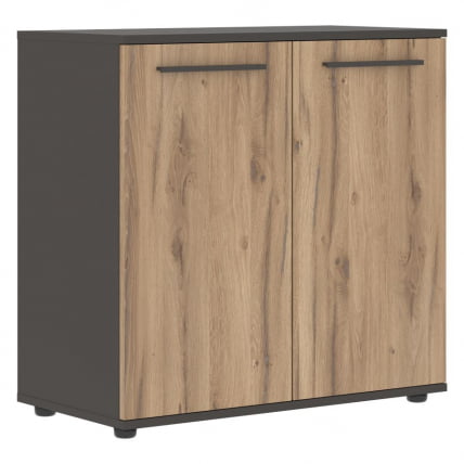 Шкаф с глухими малыми дверьми EDIS ELCS 85.1 Дуб Денвер светлый Мокко Мокко_0